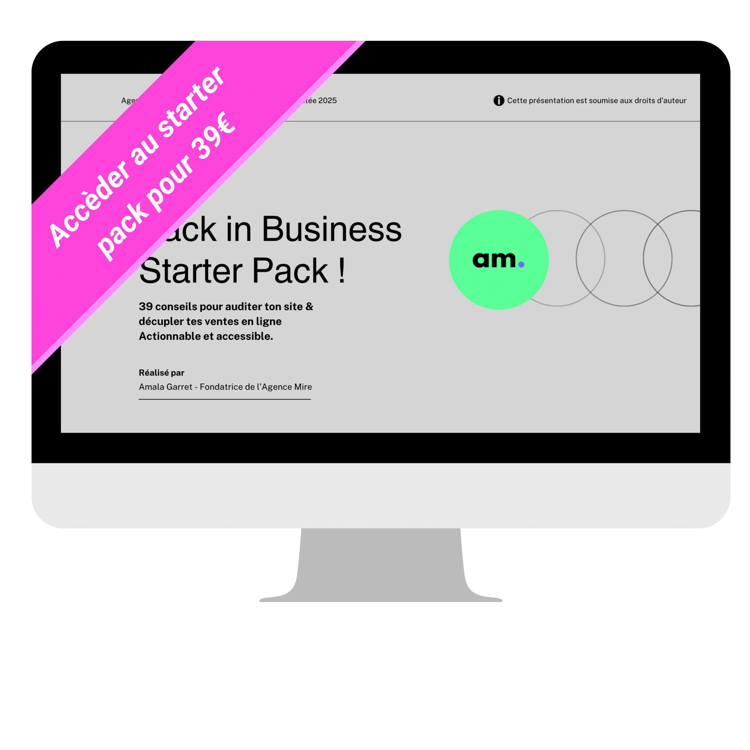 Accède au starter pack pour 39€ seulement. 